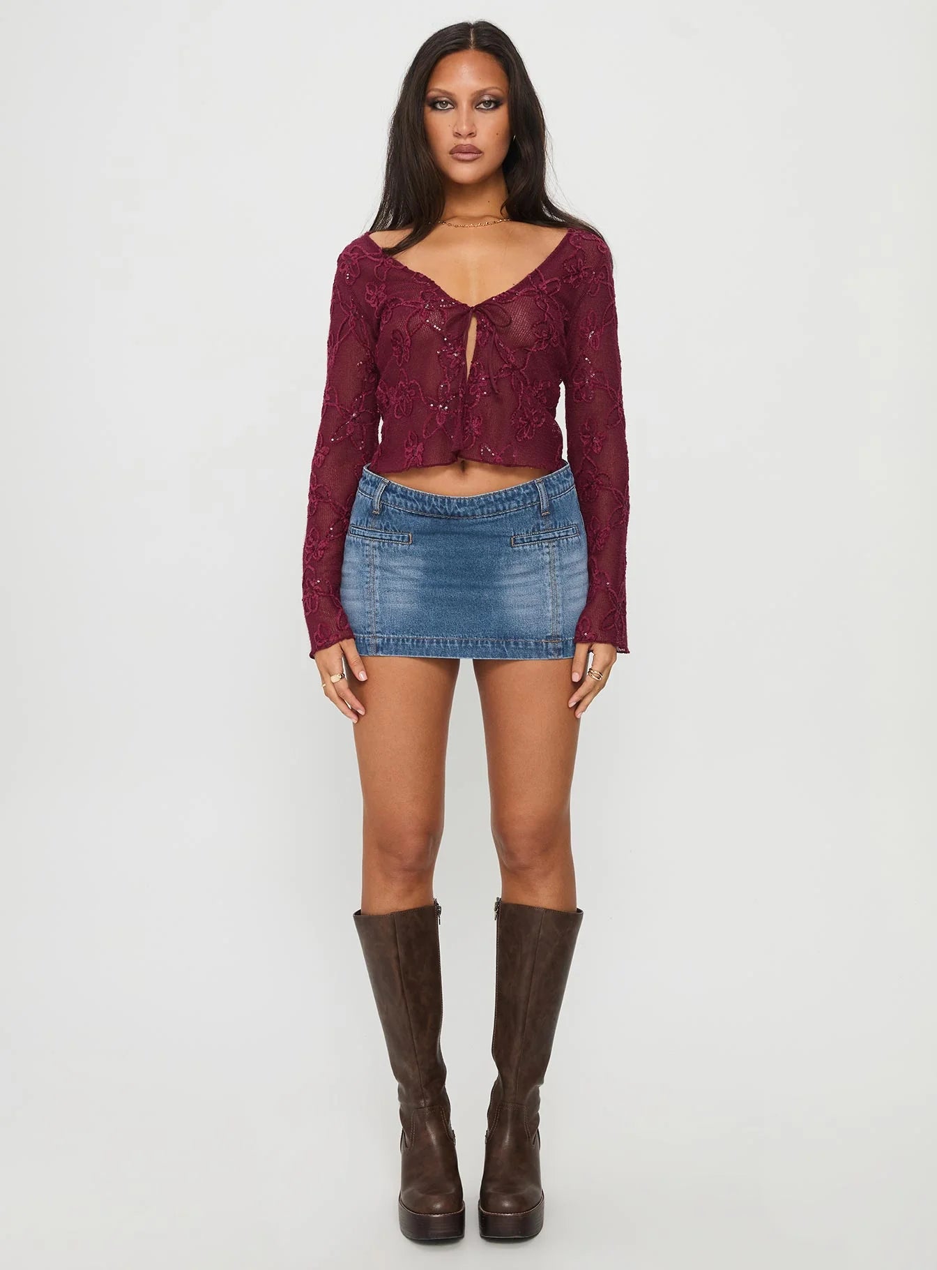 Sukita Cardi Burgundy