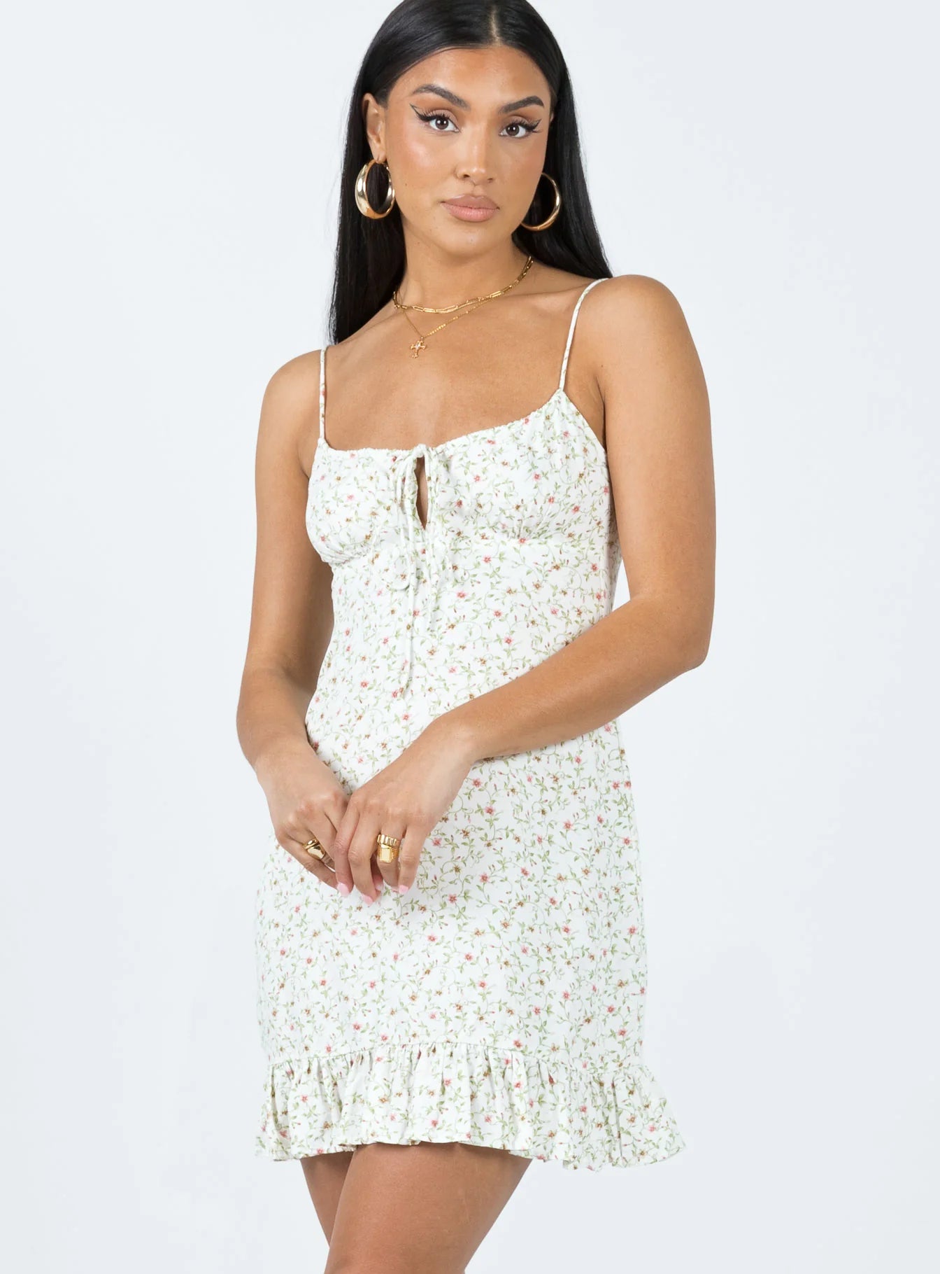 Motel Alaca Dress Pretty Petal Ivory