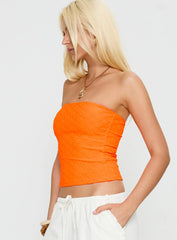 Coolada Strapless Top Orange