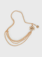 Valletta Layered Chain Belt Gold