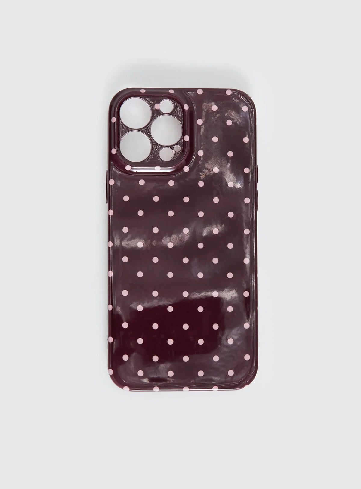 What You Wanted iphone Case Brown Polka