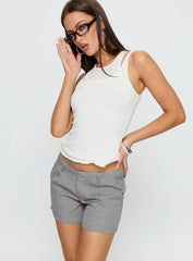 Antonina Tailored Micro Short Grey
