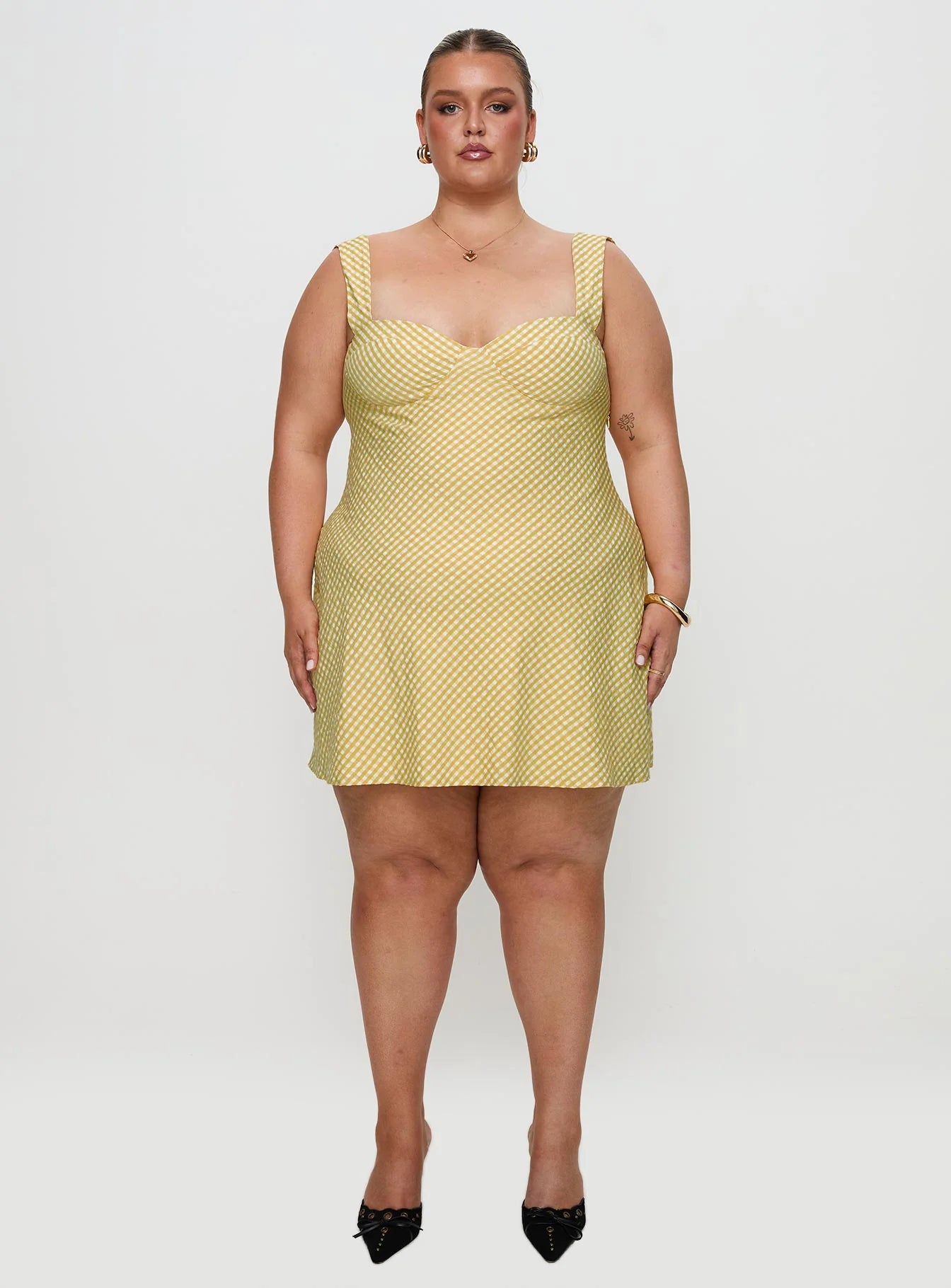 Mcbeath Mini Dress Yellow Curve
