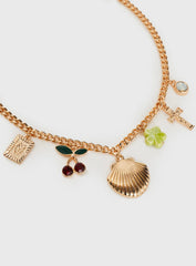 All My Life Charm Necklace Gold