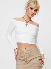 Karlson Off The Shoulder Top White