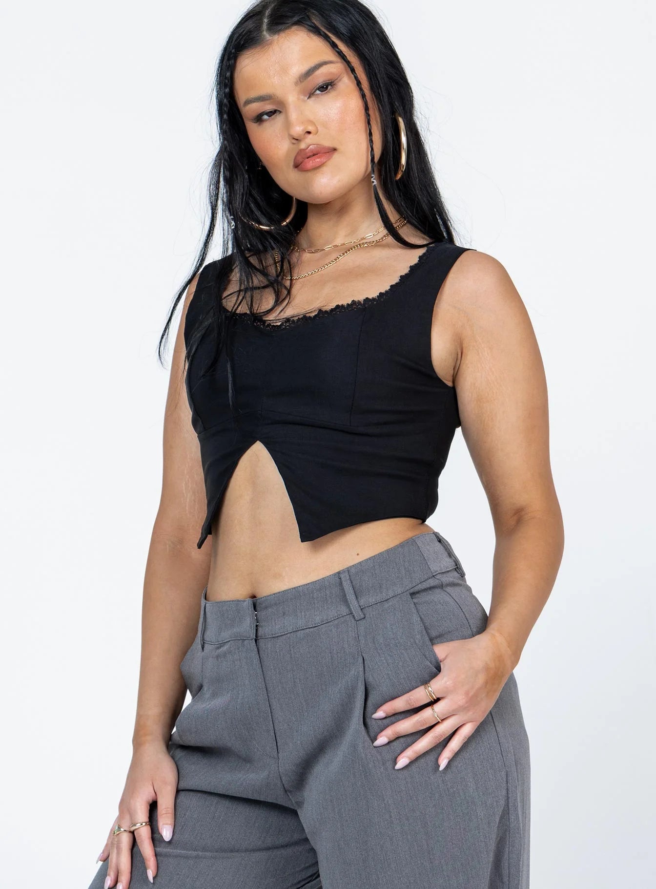 Auburn Top Black