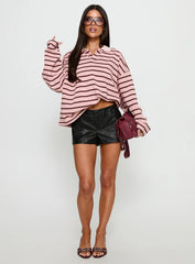 Rebels Jersey Burgundy Blush Stripe