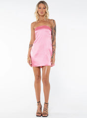 Shaya Strapless Mini Dress Pink Tall
