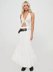 Tahlia-marie Crochet Top White