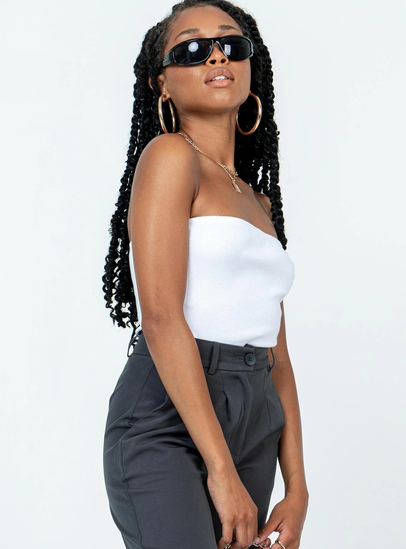 Keala Strapless Bodysuit White