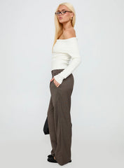 Briellea Thick Waistband Pant Pinstripe