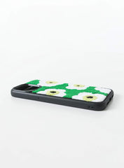 Azul Flower Textured iPhone Case Green Multi