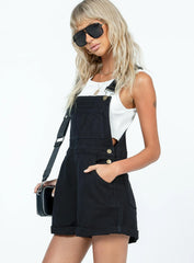 Kacey Short Overalls Black