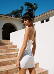 Mary Jo Mini Dress White