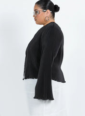 Marie Long Sleeve Top Black Curve