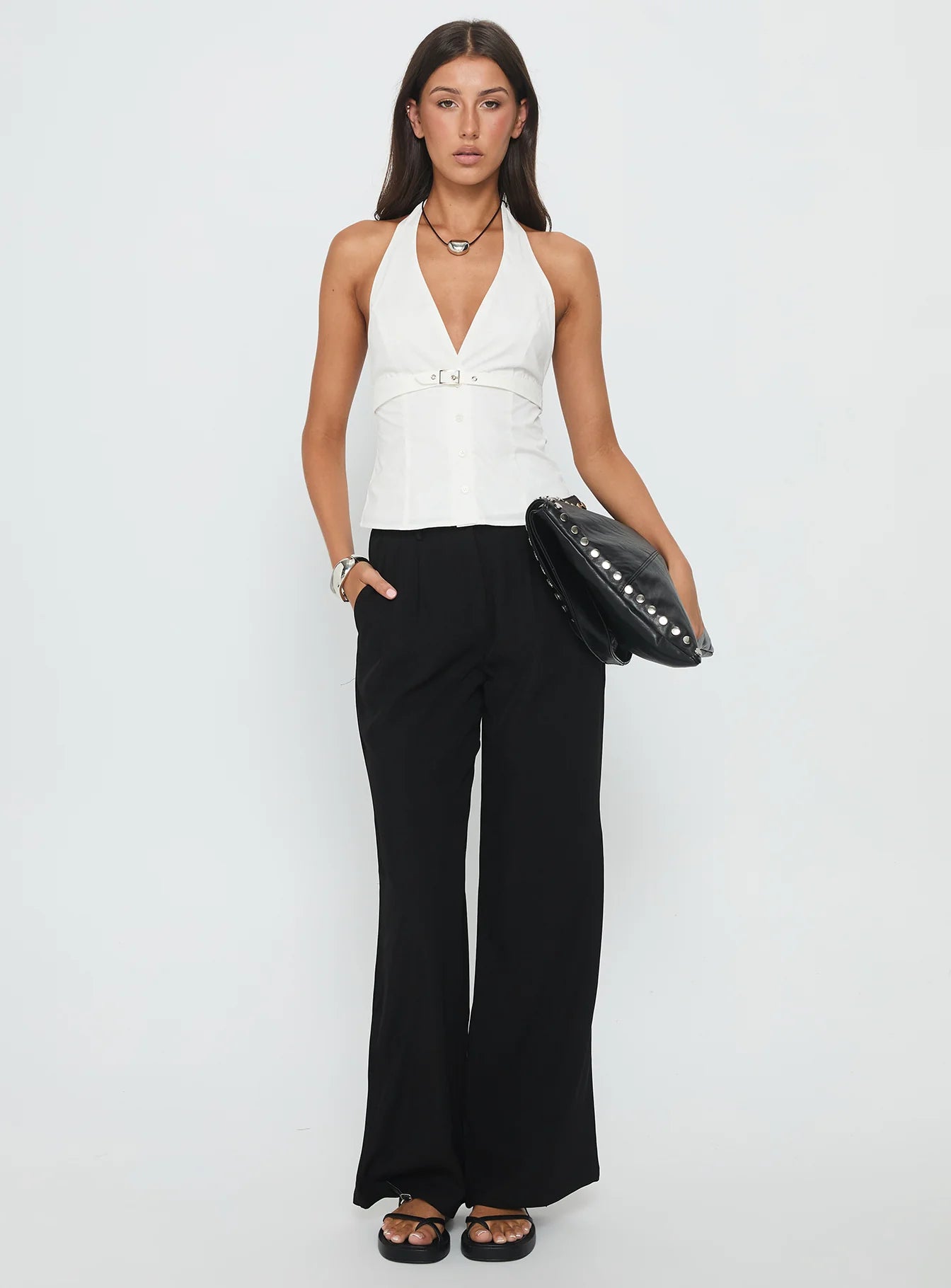 Ambient Wide Leg Pant Black