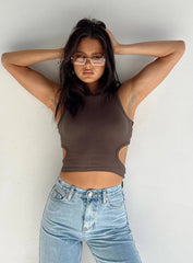 Kamelia Top Brown