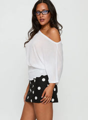 Special Treat Skort Black / White Polka Dot