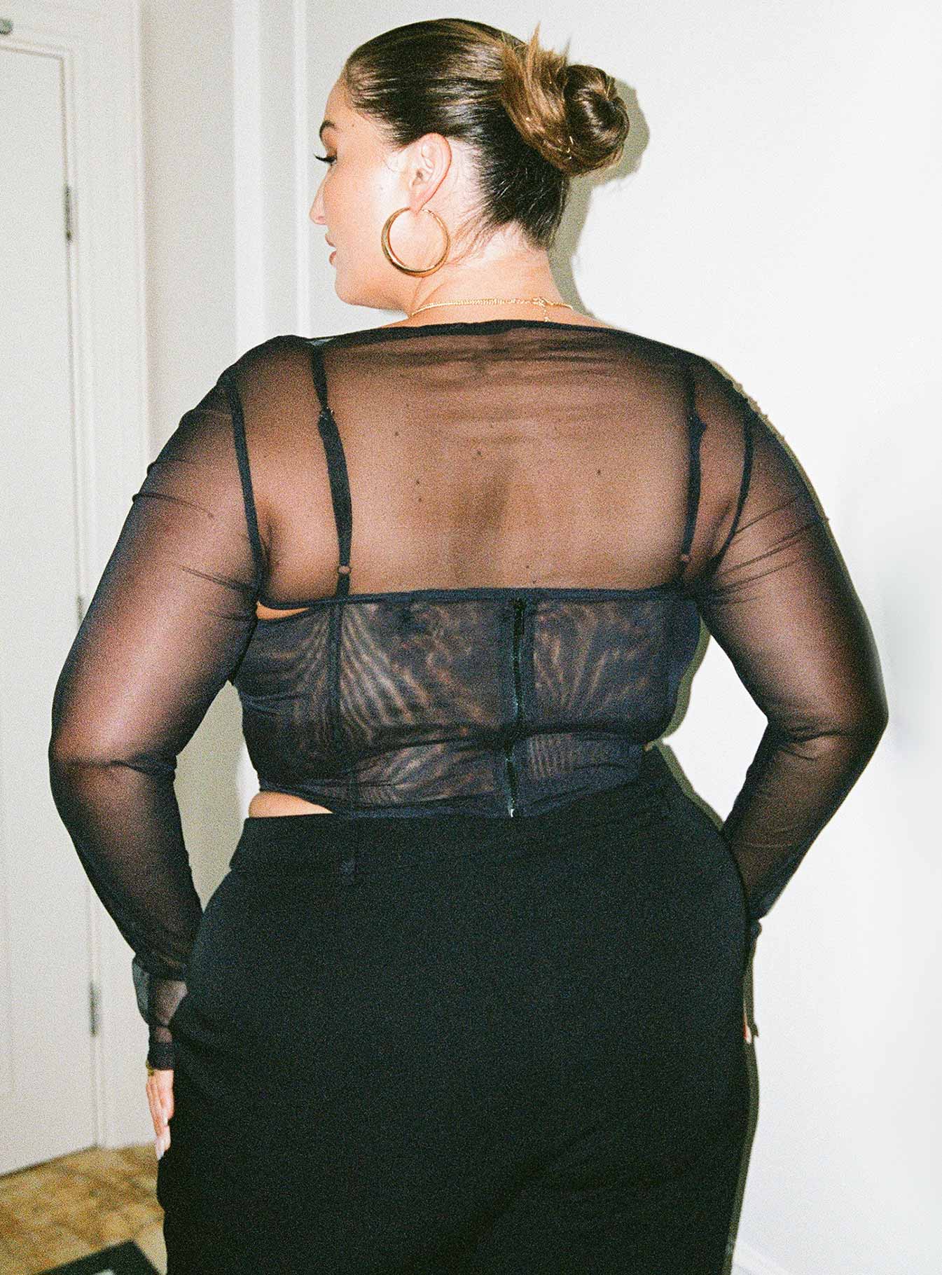 Archo Mesh Corset Black Curve