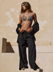 Zodiac Linen Blend Pants Black