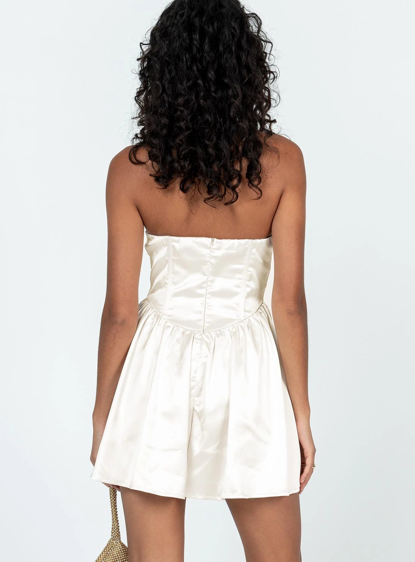 Over The Moon Romper Champagne