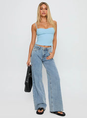 Evanda Top Light Blue