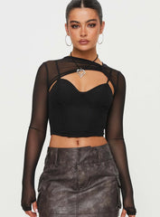 Mckeon Long Sleeve Top Black
