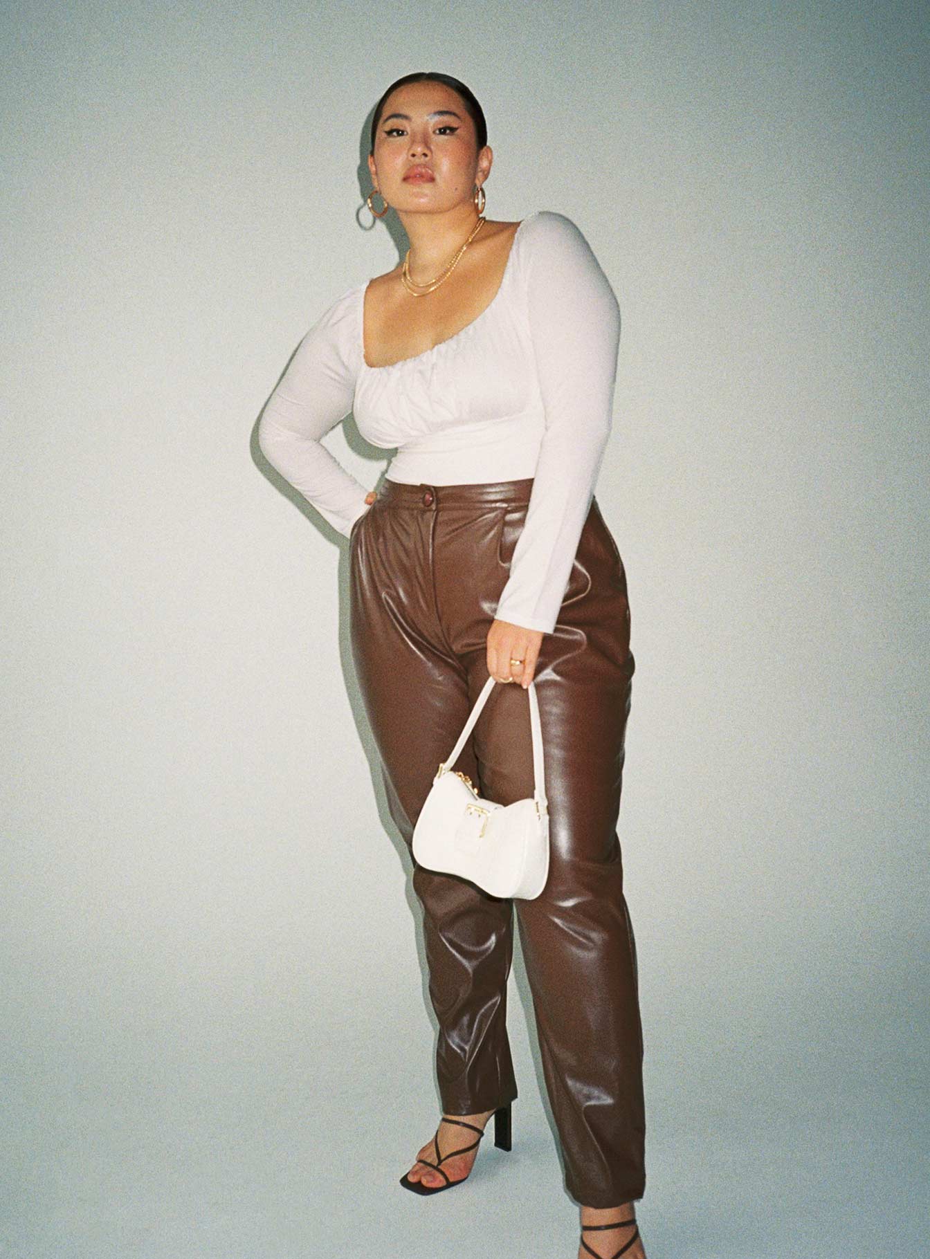 Love Club Pants Brown Curve