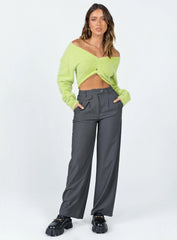 Taite Cropped Sweater Green