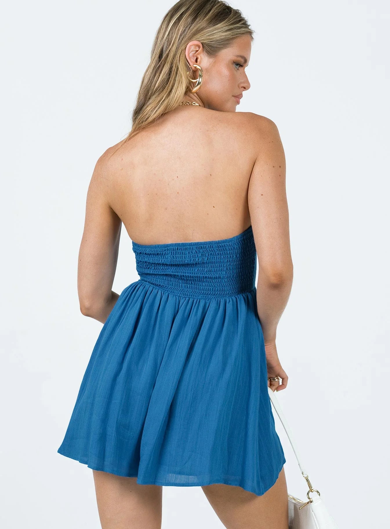 Beau Strapless Romper Blue