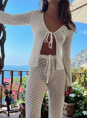 Wild & Free Crochet Top White