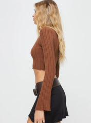Santorini Knit Top Rust