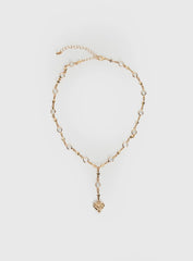 Daniele Y Necklace Gold