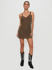 Laurette Mini Dress Brown