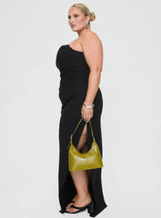 Ferri Strapless Maxi Dress Black Curve