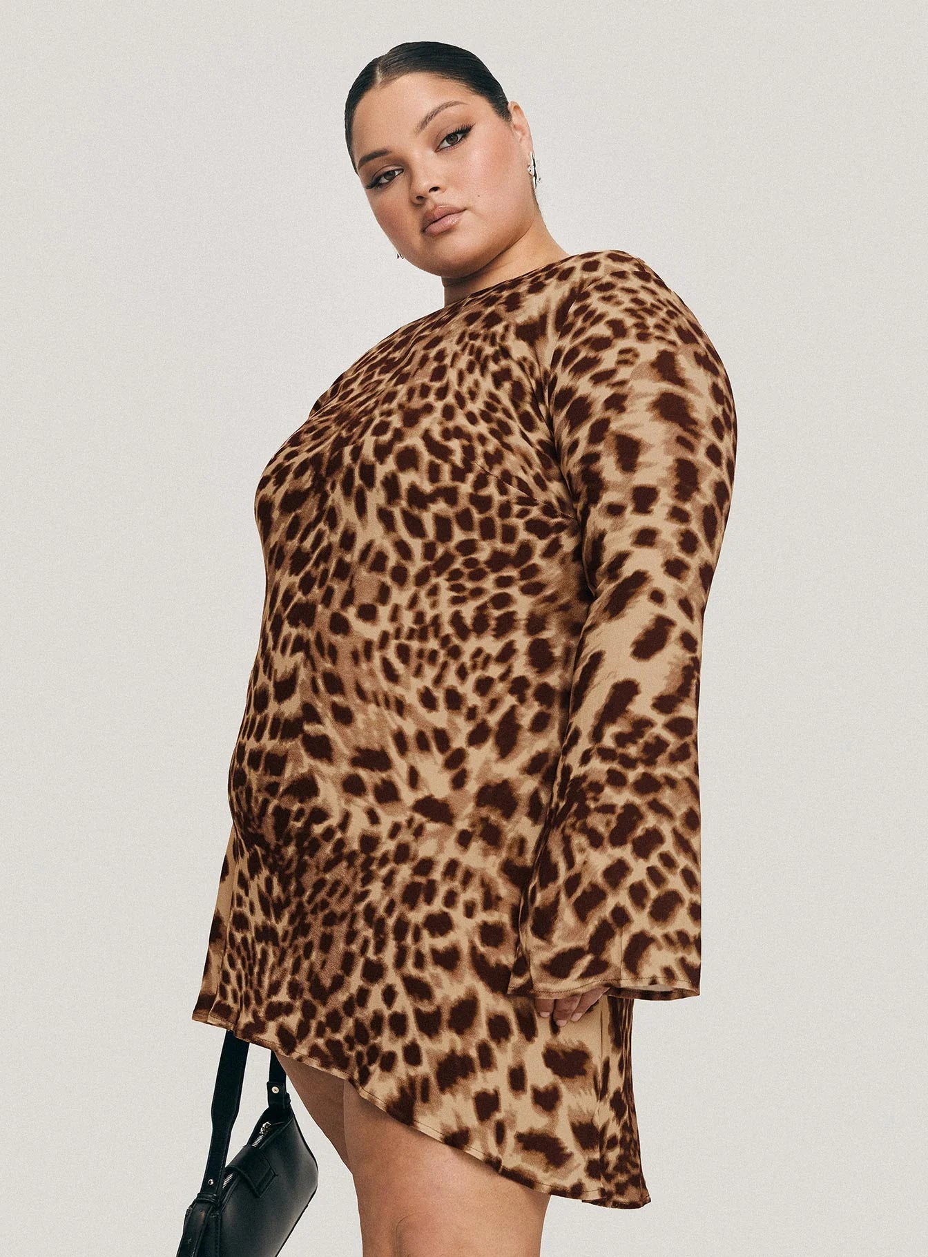 Halo Bias Mini Dress Leopard Curve