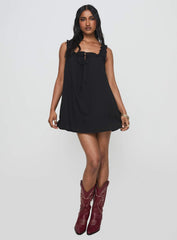 Swing Mini Dress Black Petite