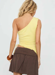 Orlana One Shoulder Top Yellow