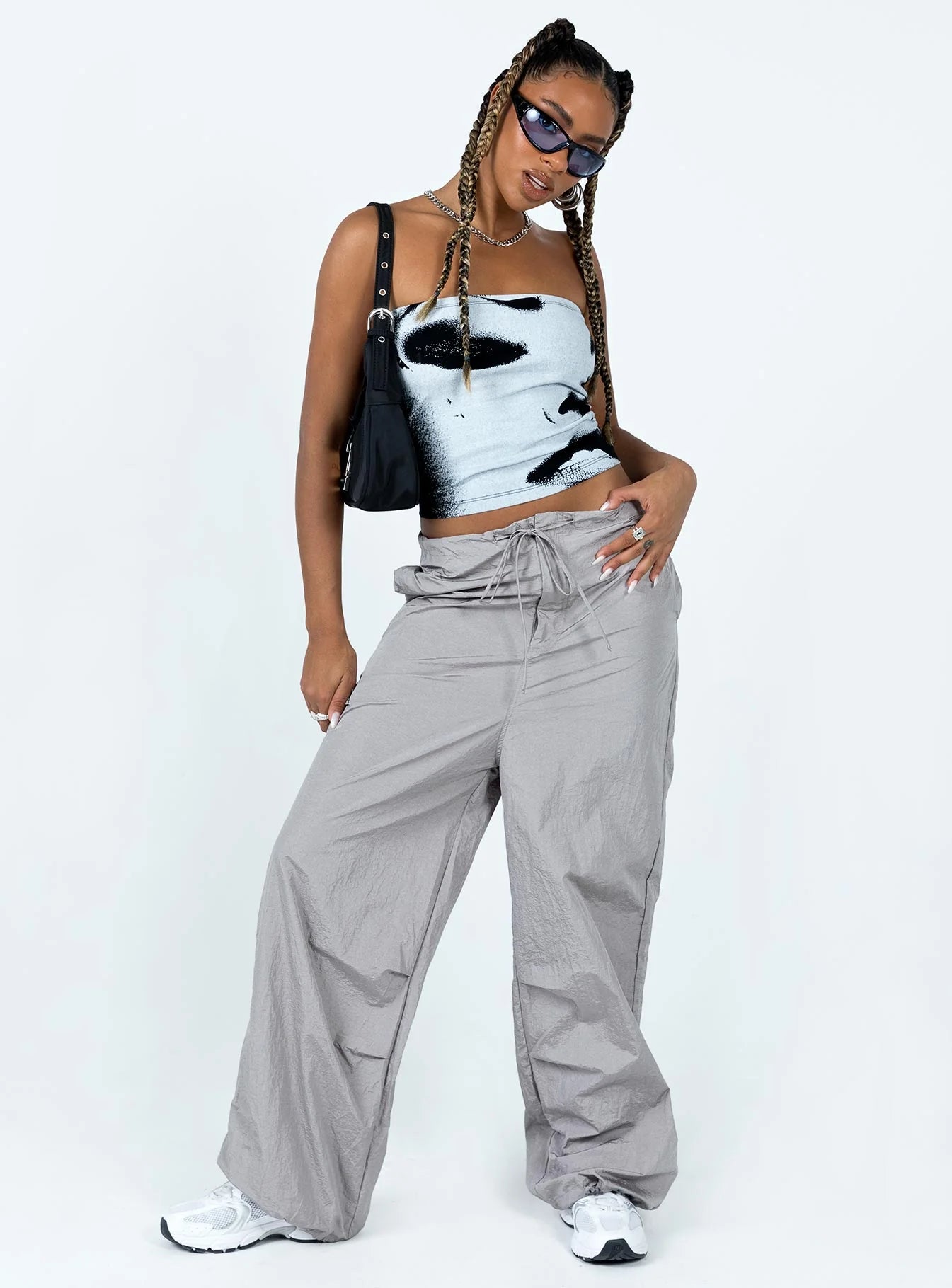 Austin Parachute Pants Grey