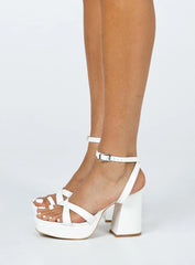 Caprice Heels White