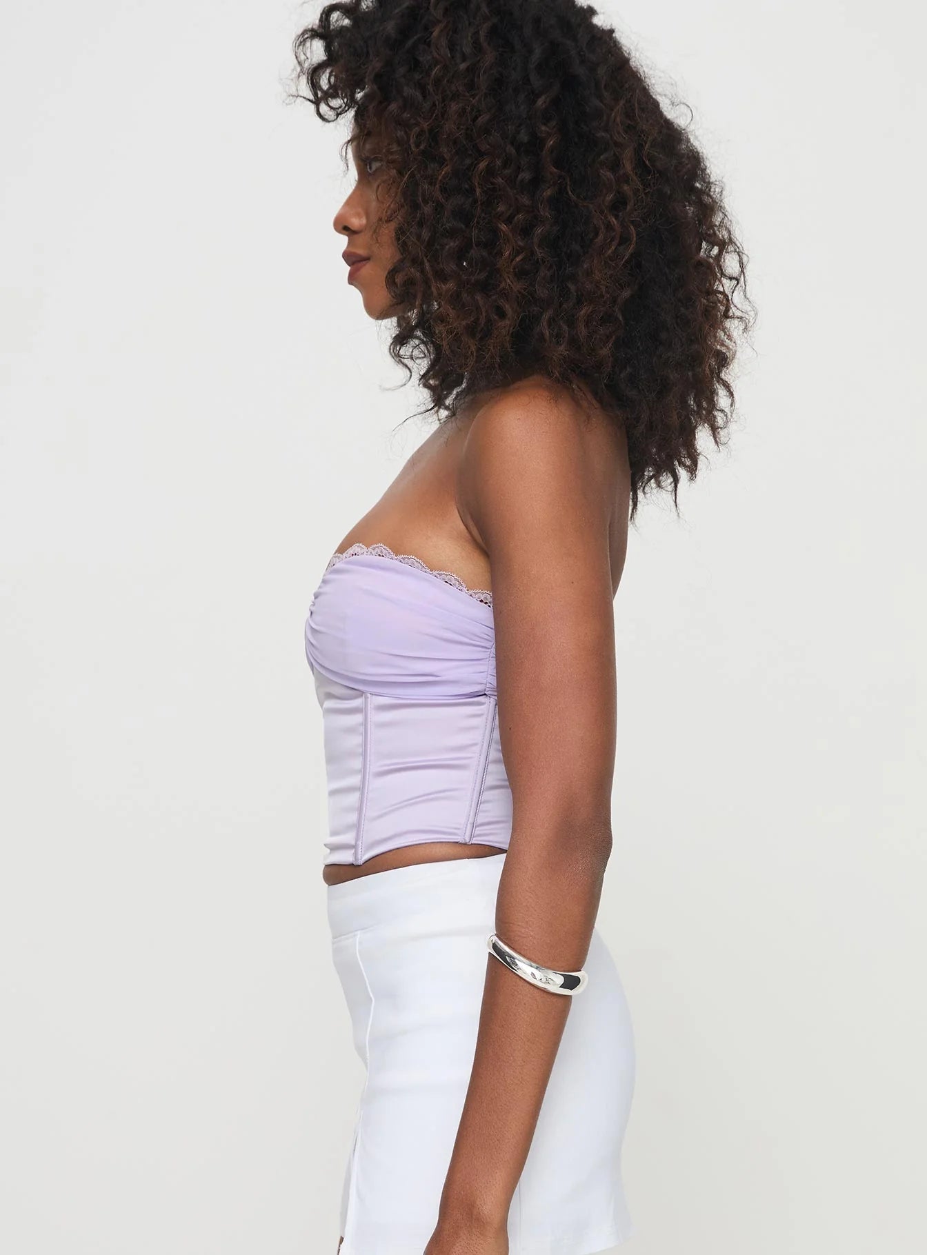 Suga Strapless Top Lilac