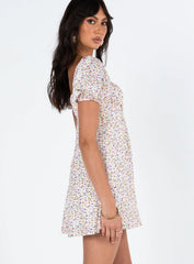 Sudarso Mini Dress Yellow Floral