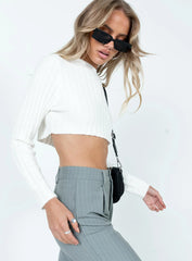 Frankie Cropped Sweater Cream