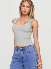 Issues Knit Top Grey
