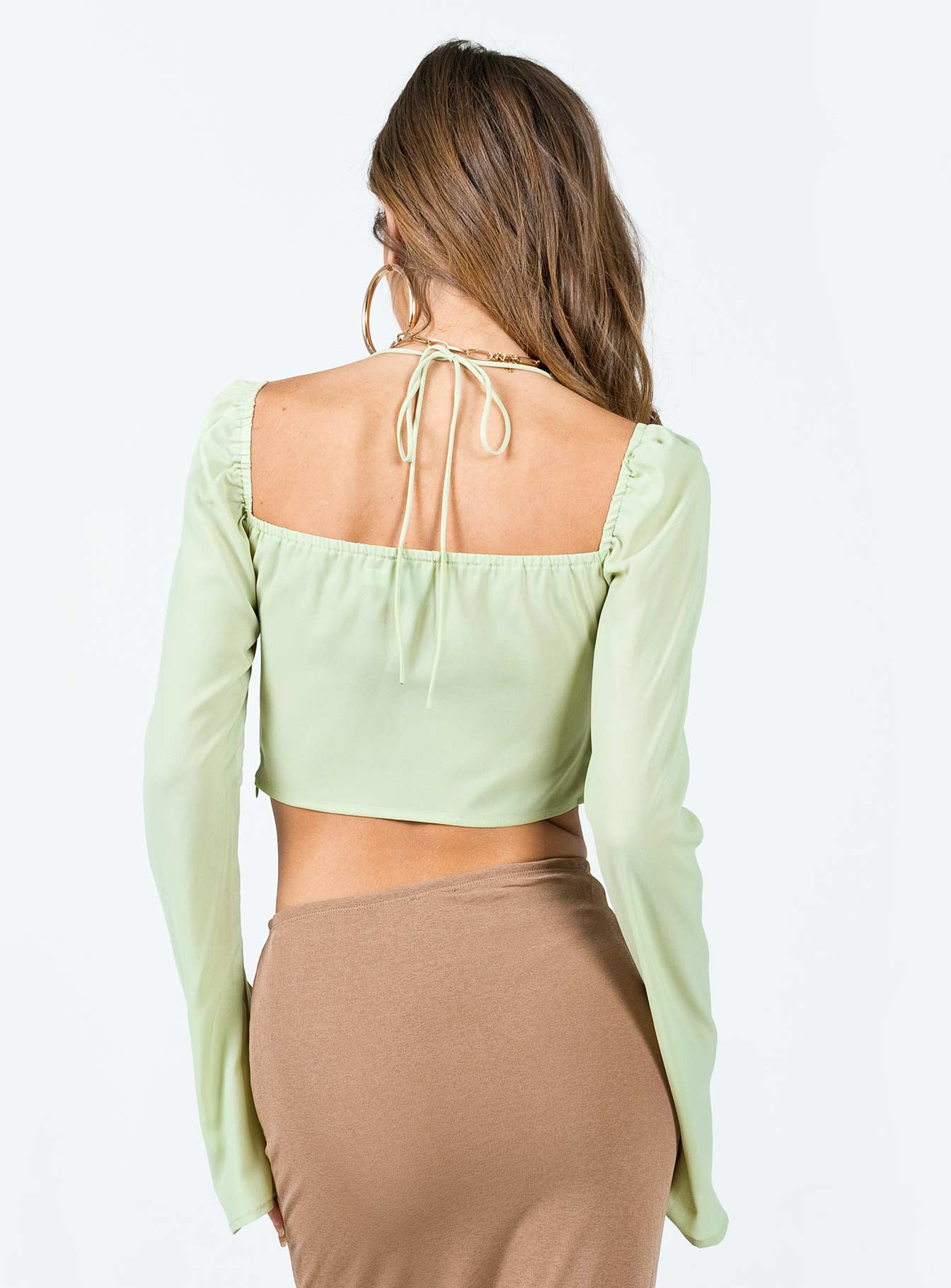 Geneve Long Sleeve Top Green