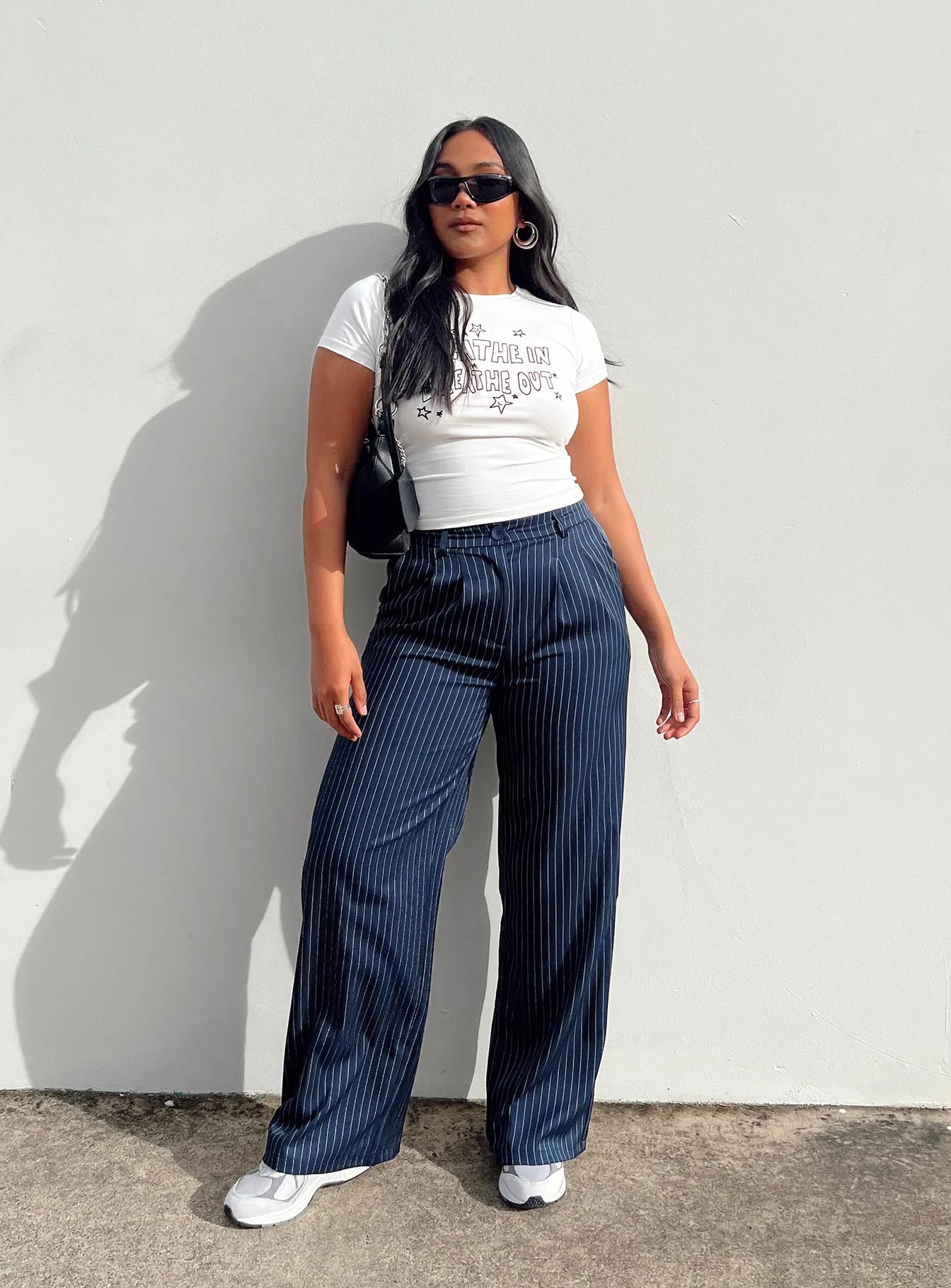 Archer Pants Pinstripe Navy