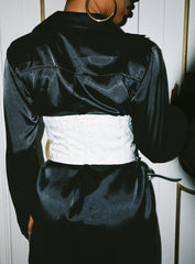 Loedna Under Bust Corset White