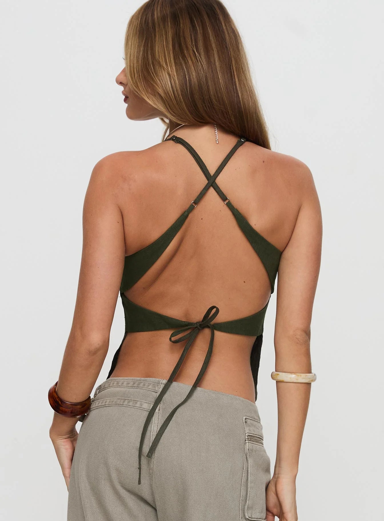 Hopelessly Devoted Top Forest Green