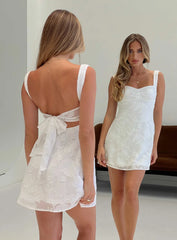 Mcbeath Mini Dress White Burnout