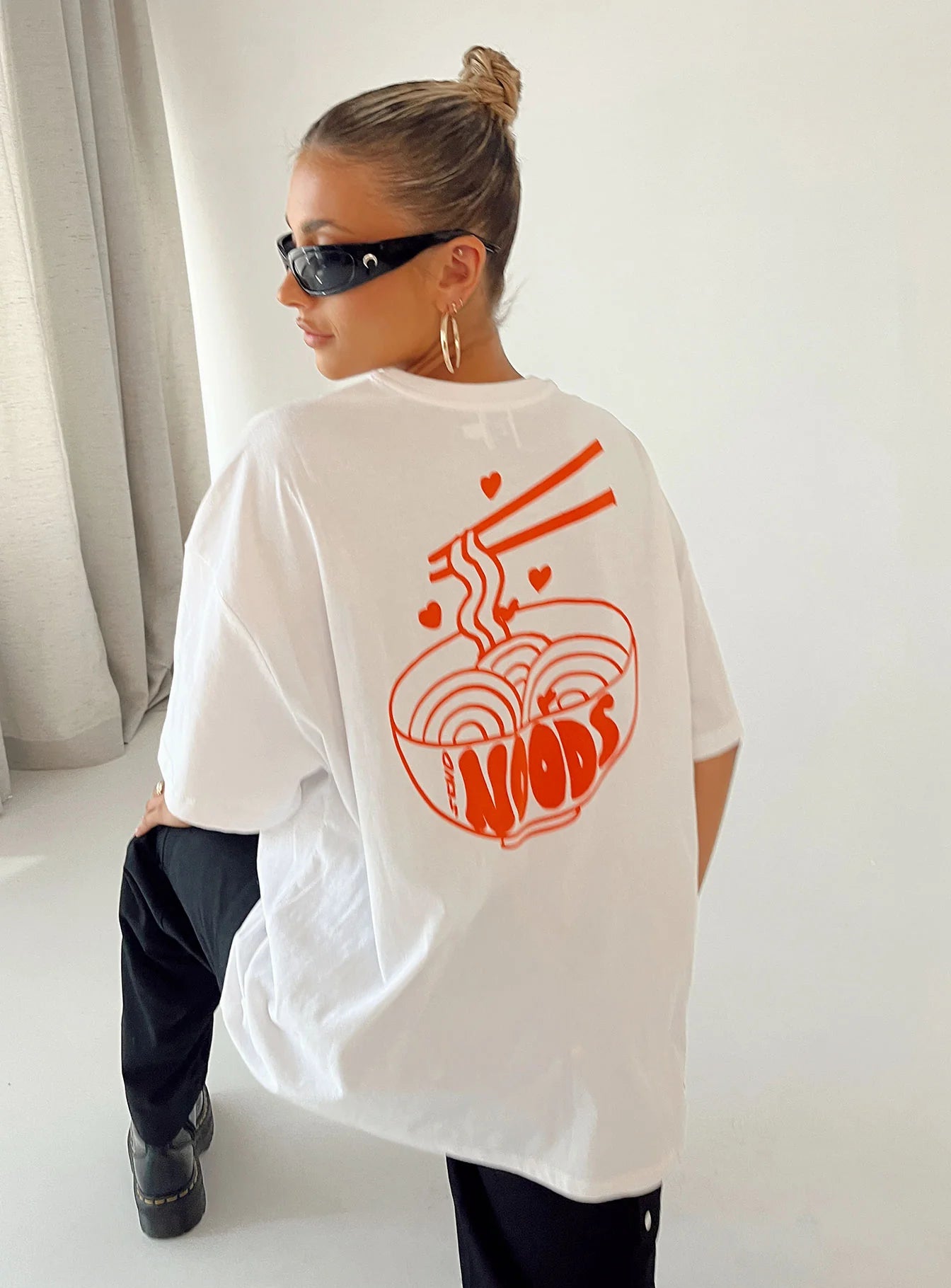 Noods Oversized Tee White